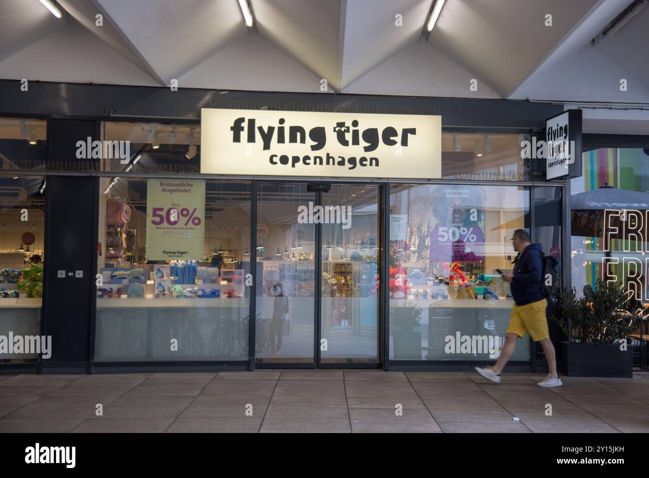 Façade du magasin Flyiong Tiger - Copenhagen à Berlin, Allemagne Banque D'Images