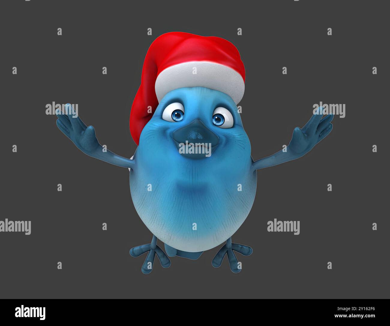 Oiseau de dessin animé 3D amusant Banque D'Images