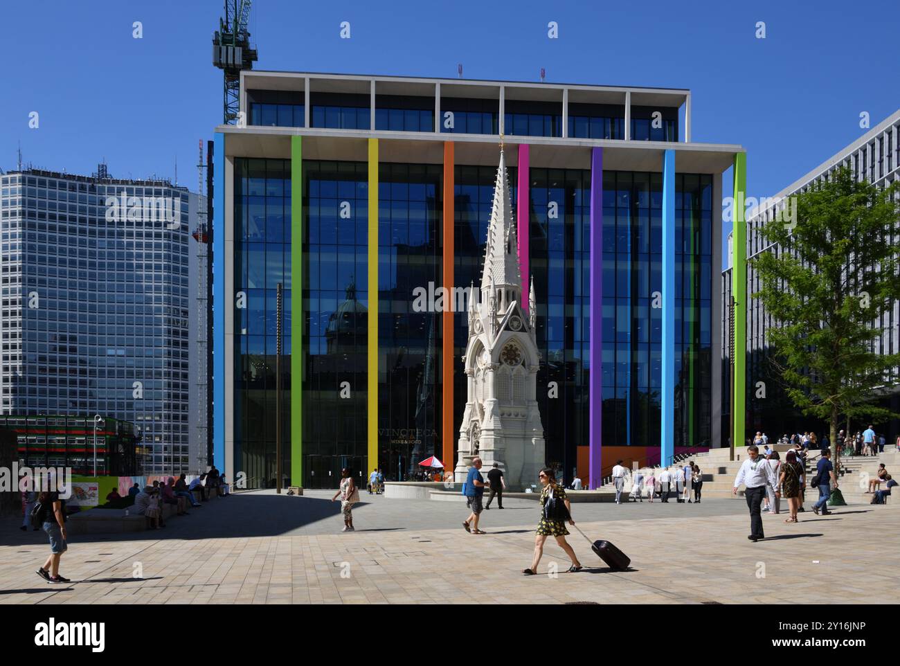Paradise Circus le développement de Birmingham Chamberlain Square voit l'espace public transformé Banque D'Images