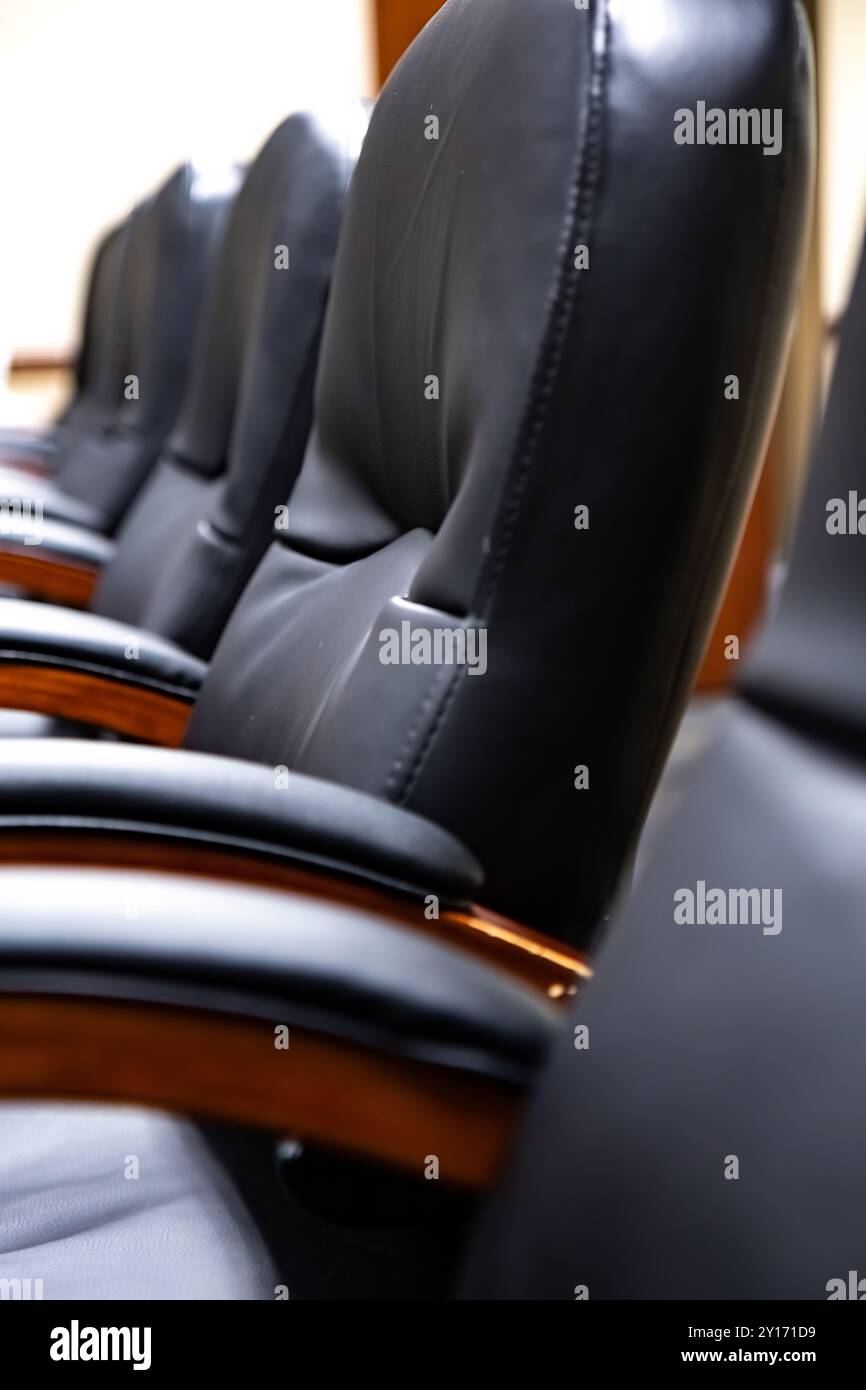 Chaises En Cuir Noir