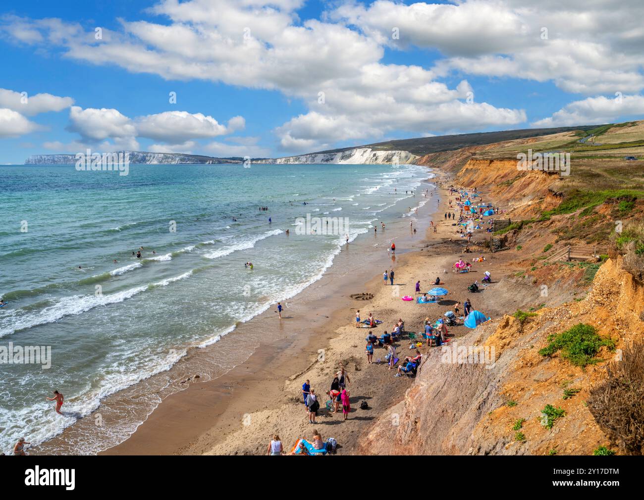 Compton Beach, Compton Bay, île de Wight, Angleterre, Royaume-Uni Banque D'Images