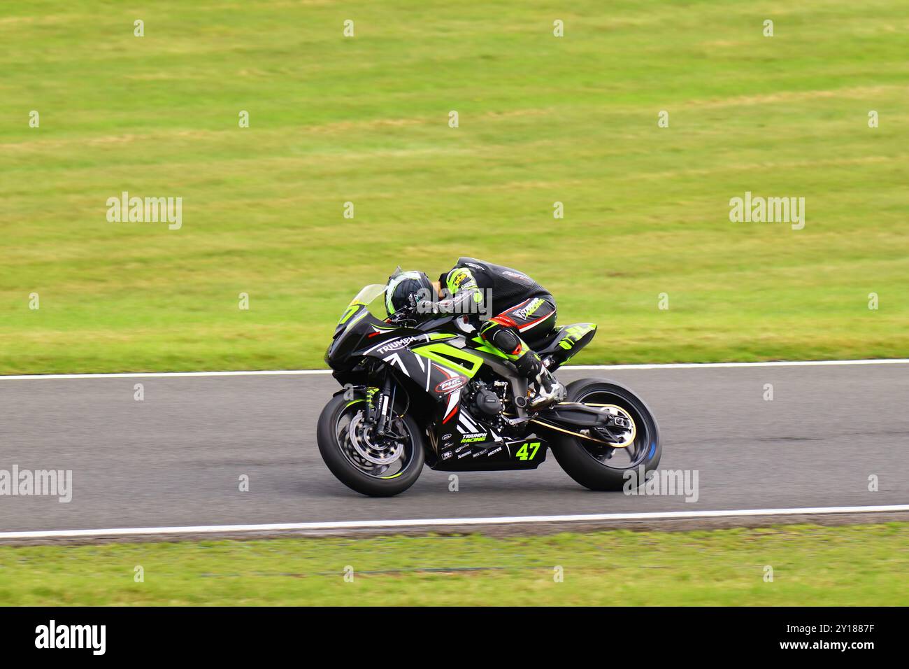 BSB Cadwell Park Supersport Banque D'Images