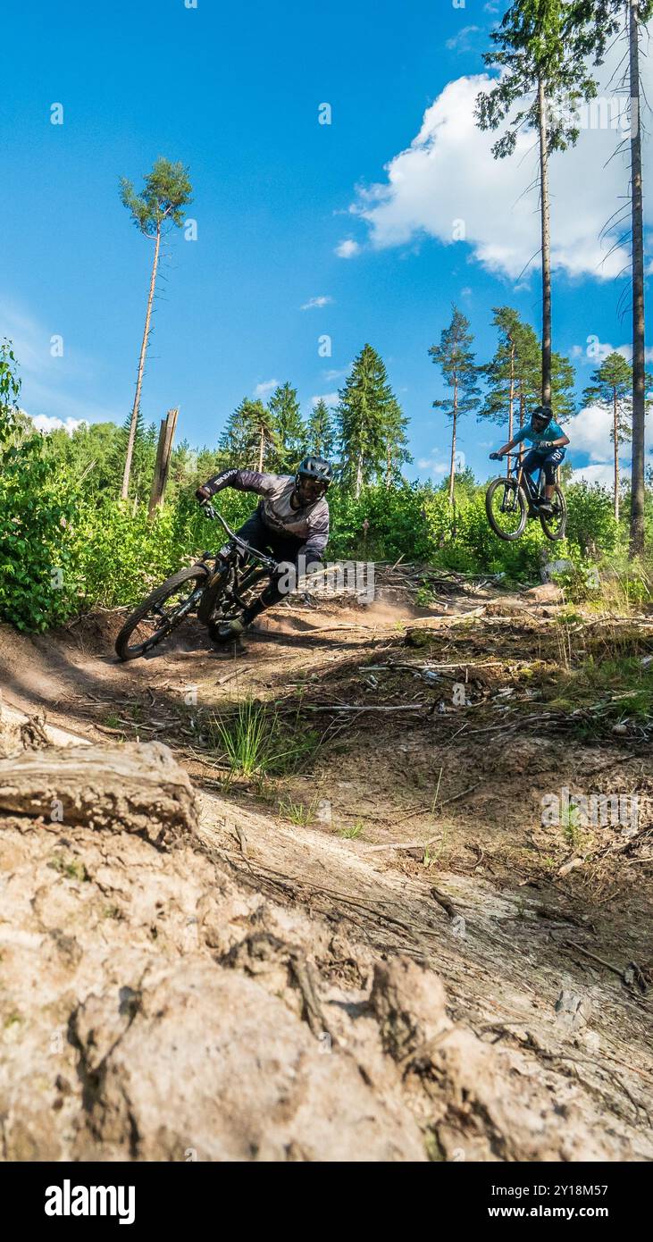 Entraînez-vous sur les Hometrails Banque D'Images