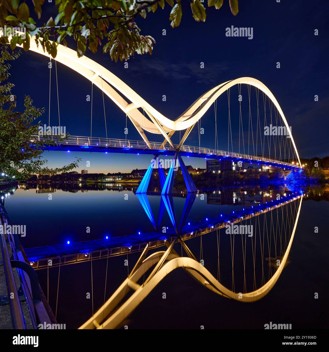 Pont de l'infini, Stockton on Tees UK Banque D'Images