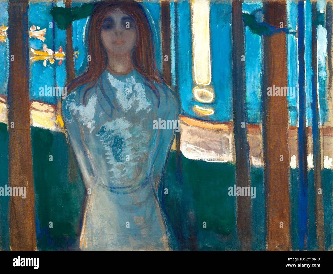 La voix / nuit d'été, 1896, peinture d'Edvard Munch Banque D'Images