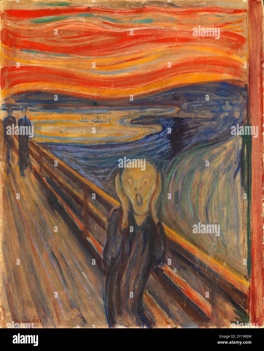 Le cri, (1893), peinture d'Edvard Munch Banque D'Images