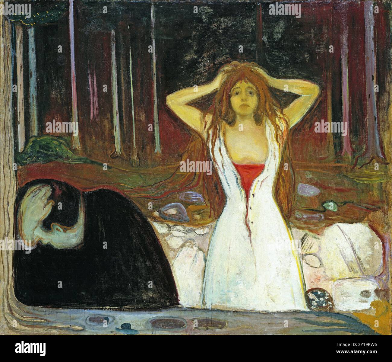 Ashes, 1894, tableau d'Edvard Munch Banque D'Images