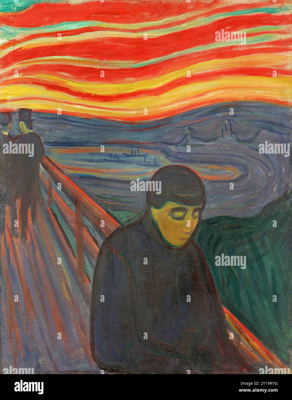 Désespoir, tableau d'Edvard Munch Banque D'Images