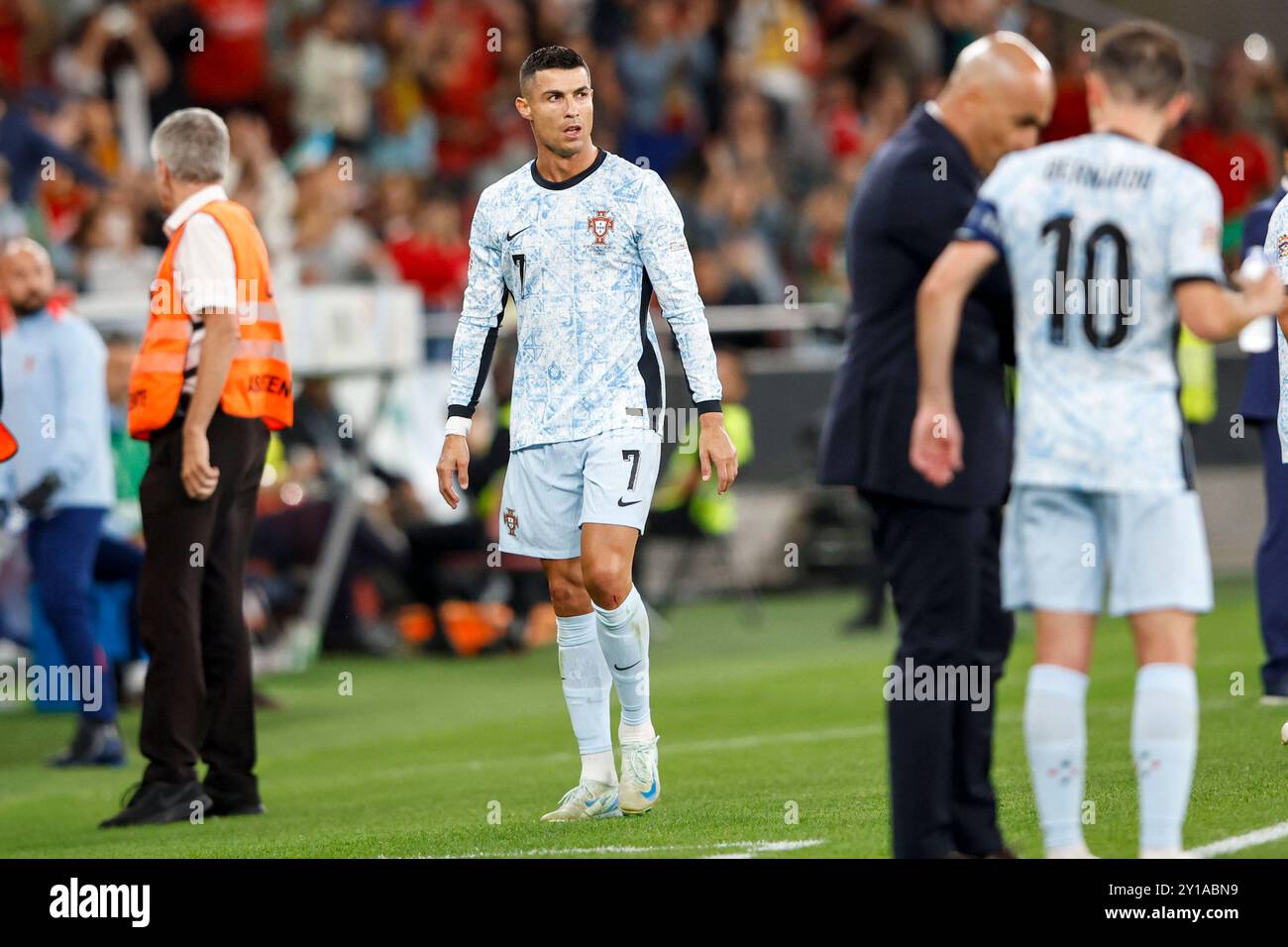 Lisbonne, Portugal. 05th Sep, 2024. Cristiano Ronaldo du Portugal lors du match du Groupe A1 de l'UEFA Nations League entre le Portugal et la Croatie à l'Estadio do SL Benfica à Lisbonne, Portugal, le 5 septembre 2024. Photo : Joao Rico/PIXSELL crédit : Pixsell/Alamy Live News Banque D'Images
