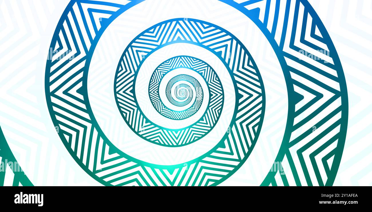 Fond abstrait fractal. Effet Droste. Banque D'Images