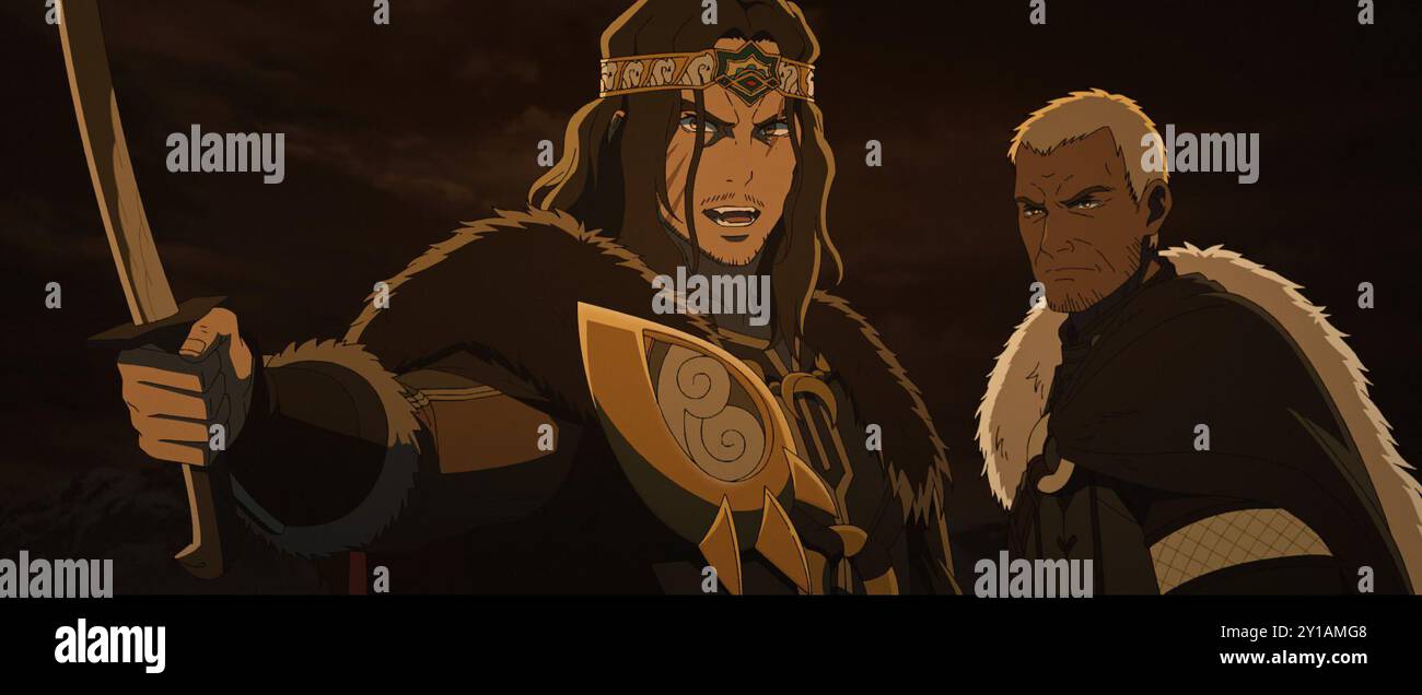 DATE DE SORTIE : 13 décembre 2024. TITRE : le Seigneur des anneaux : la guerre des Rohirrim. STUDIO : Warner Bros. RÉALISATEUR : Kenji Kamiyama. INTRIGUE : une attaque soudaine de Wulf, un seigneur Dunloan intelligent et impitoyable cherchant à se venger de la mort de son père, force Helm Hammerhand, le roi du Rohan, et son peuple à faire une dernière prise de position audacieuse dans l'ancien bastion de Hornburg. EN VEDETTE :. (Crédit image : © Warner Bros/Entertainment Pictures/ZUMAPRESS.com) USAGE ÉDITORIAL UNIQUEMENT ! Non destiné à UN USAGE commercial ! Banque D'Images