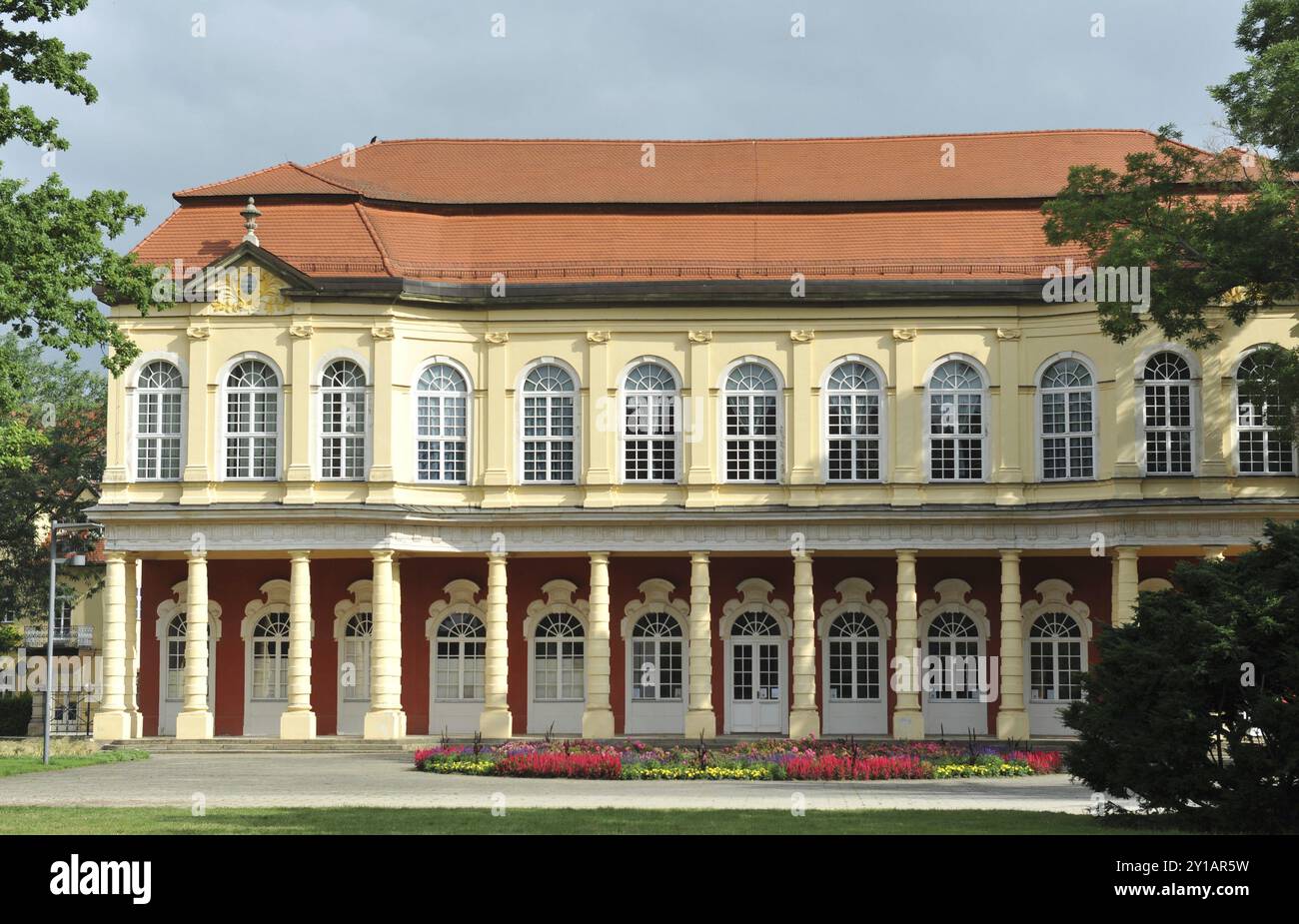 Salon de jardin du palais et orangerie à Merseburg Banque D'Images