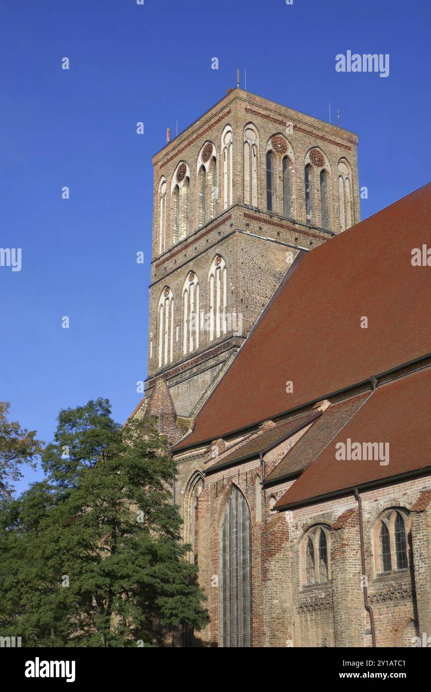 Église Saint-Nicolas à Anklam Banque D'Images