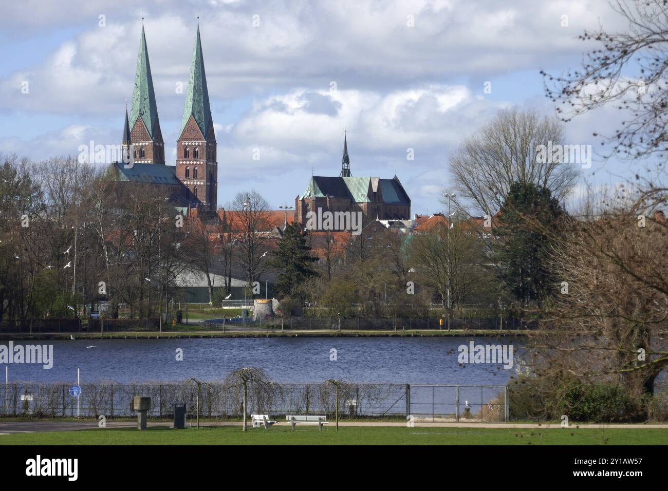 St Mary à Luebeck Banque D'Images