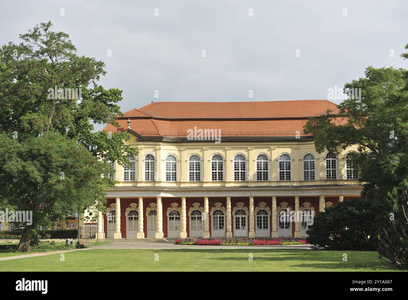 Salon de jardin du palais et orangerie à Merseburg Banque D'Images