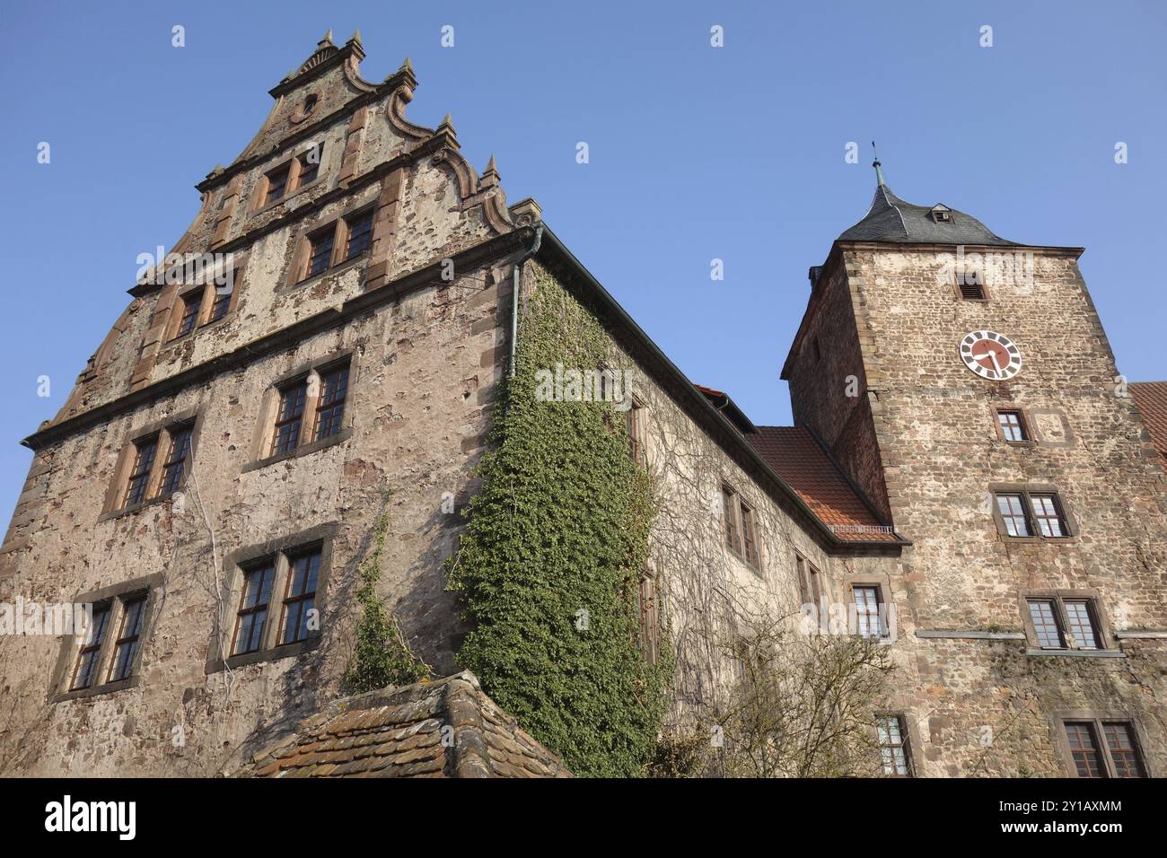 Château ville de Schlitz dans le quartier Vogelsberg du centre de la Hesse Banque D'Images