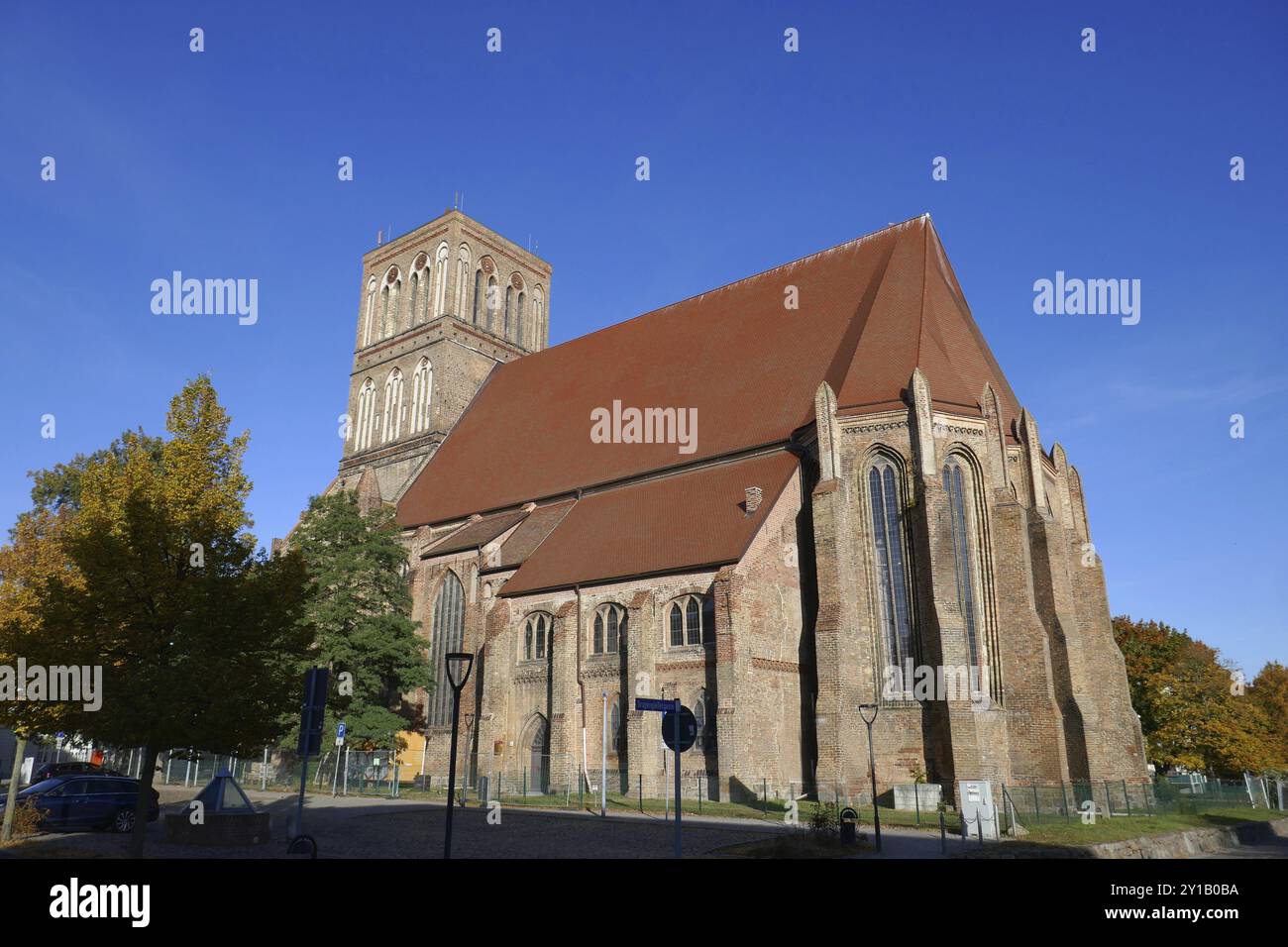 Église Saint-Nicolas à Anklam Banque D'Images