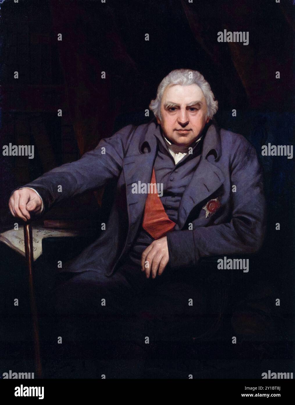Sir Joseph Banks, 1er baronnet (1743-1820), explorateur anglais, naturaliste et botaniste, portrait peint à l'huile sur toile par Thomas Phillips, 1810 Banque D'Images Sir Joseph Banks, 1er baronnet (1743-1820), explorateur anglais, naturaliste et botaniste, portrait peint à l'huile sur toile par Thomas Phillips, 1810 Banque D'Images