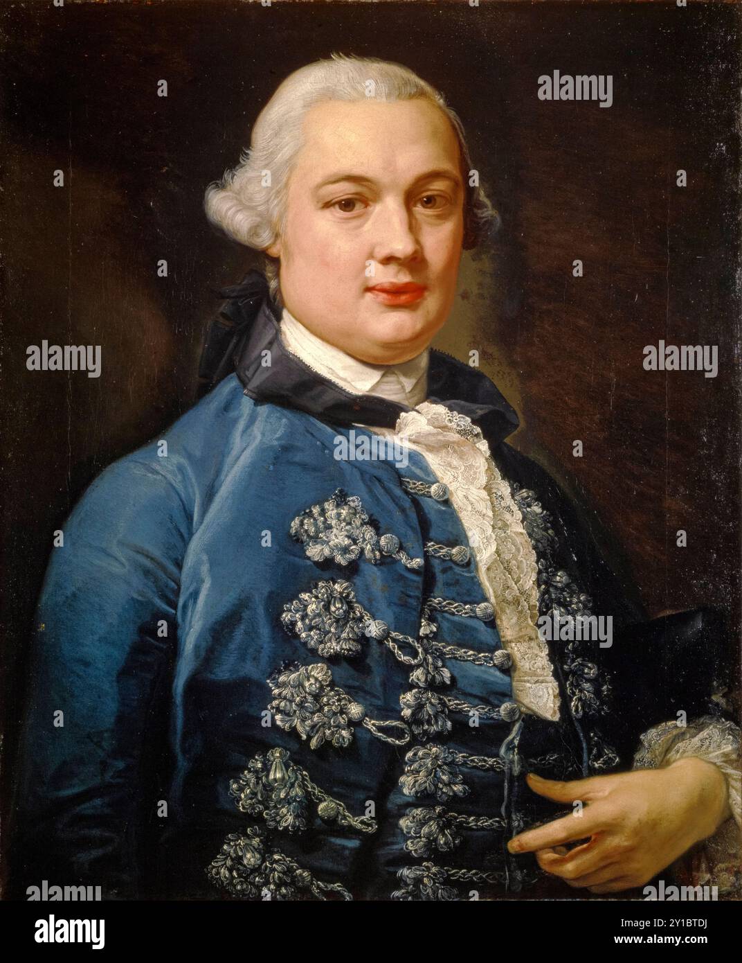James Bruce de Kinnaird (1730-1794), explorateur écossais et écrivain de voyage, qui a confirmé la source du Nil Bleu, portrait peint à l'huile sur toile par Pompeo Batoni, 1762 Banque D'Images
