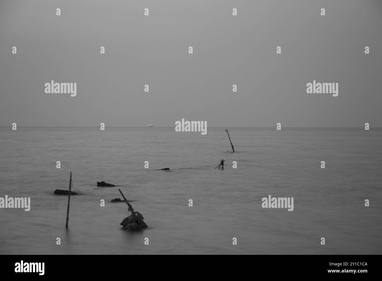 Surplombant le golfe Persique Banque D'Images