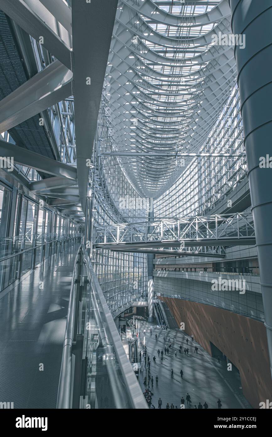 Forum international de Tokyo architecture moderne en verre et en acier Banque D'Images