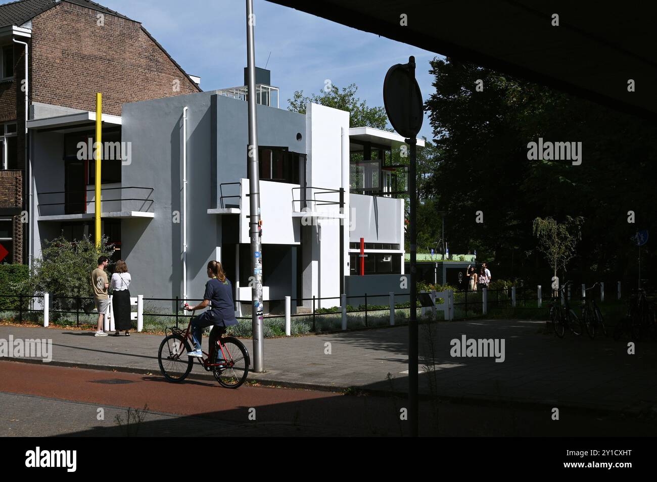 Rietveld Schröder Maison de l'architecte néerlandais Gerrit Rietveld, Utrecht, pays-Bas Banque D'Images