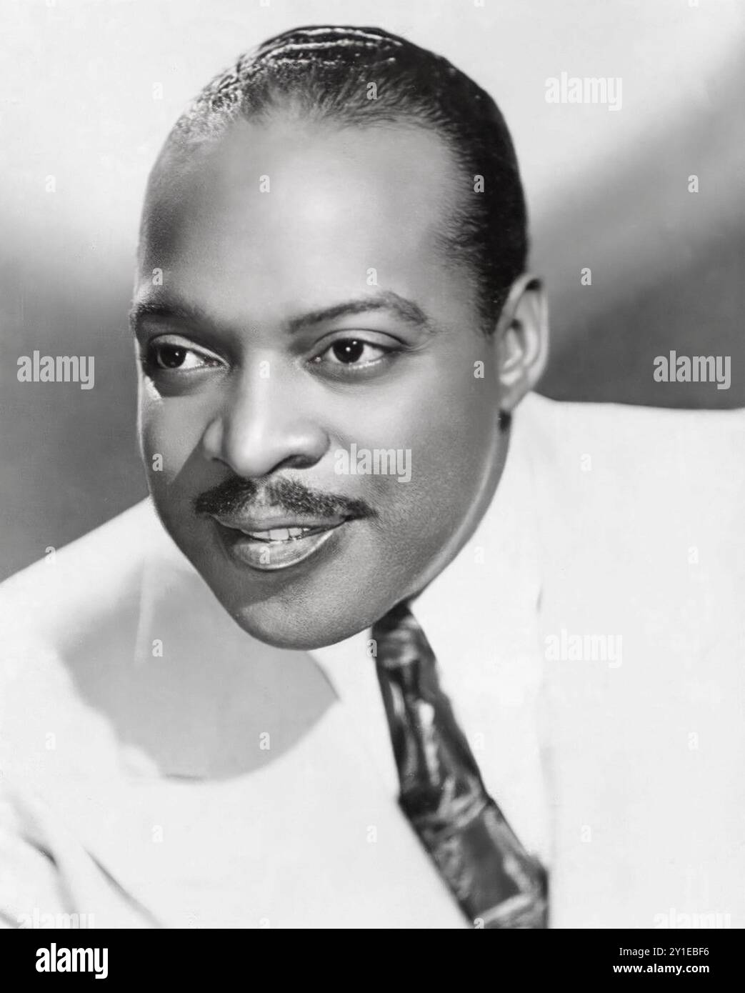 Légende du jazz Count Basie portrait, photo noir et blanc de 1952 Banque D'Images