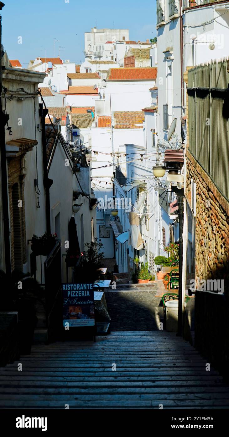 Pisticci, le district de Dirupo, Matera, Basilicate, Italie Banque D'Images