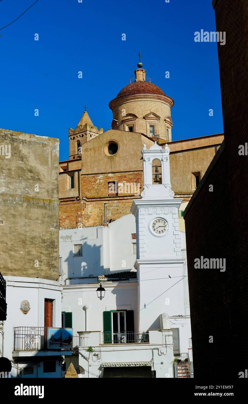Pisticci, le district de Dirupo, Matera, Basilicate, Italie Banque D'Images