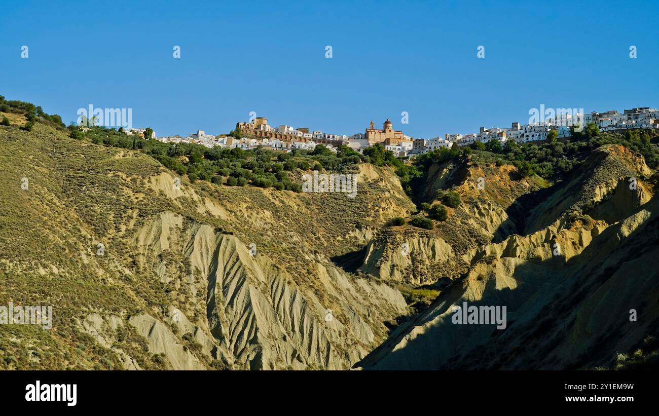 Pisticci, le district de Dirupo, Matera, Basilicate, Italie Banque D'Images