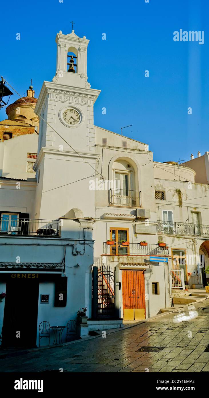 Pisticci, le district de Dirupo, Matera, Basilicate, Italie Banque D'Images