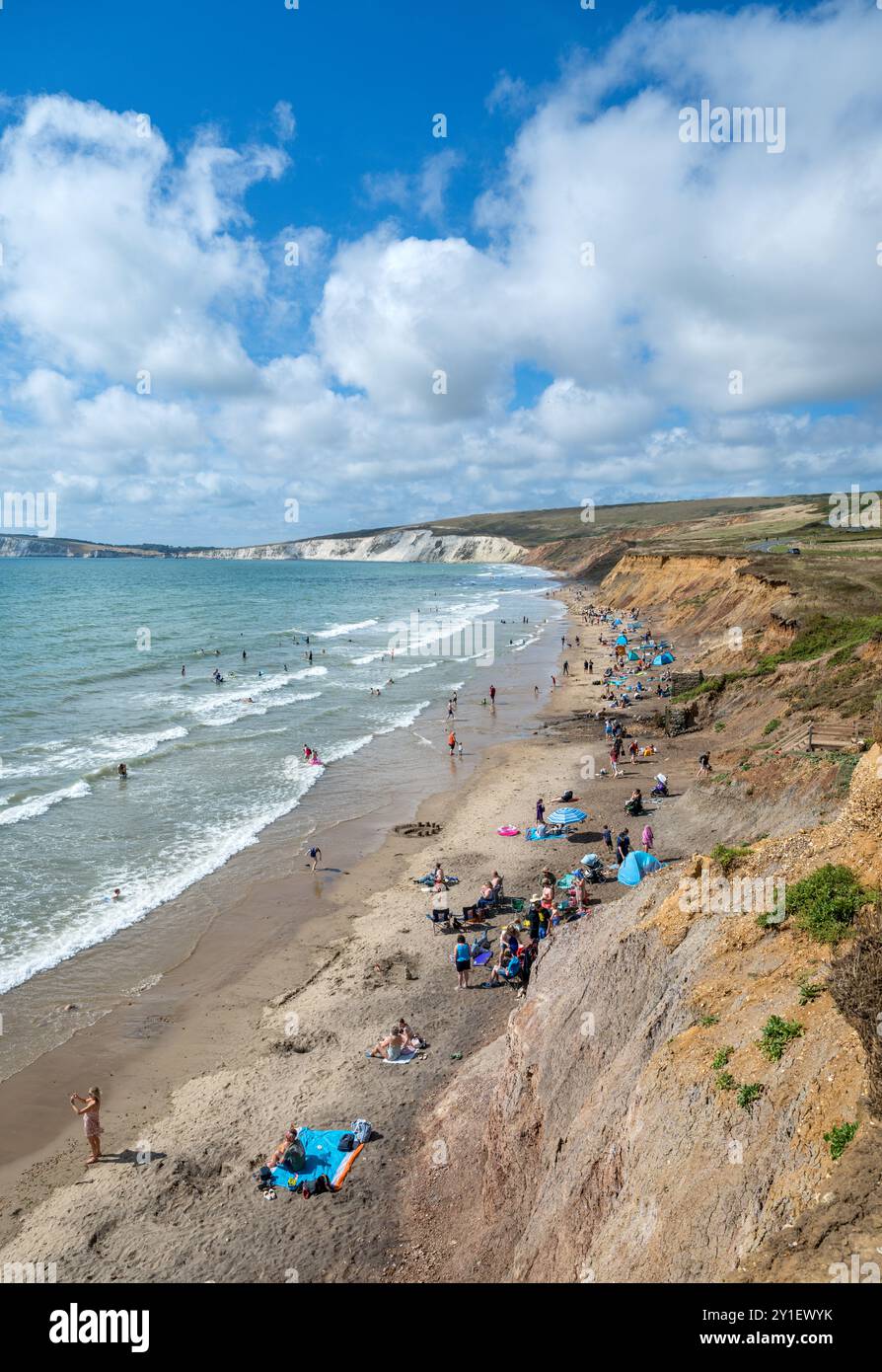 Compton Beach, Compton Bay, île de Wight, Angleterre, Royaume-Uni Banque D'Images
