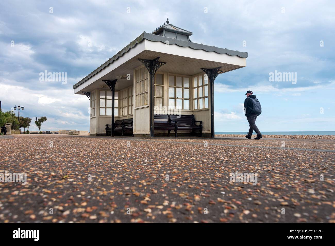 Pavillon de places publiques sur Worthing Searfont, Royaume-Uni Banque D'Images