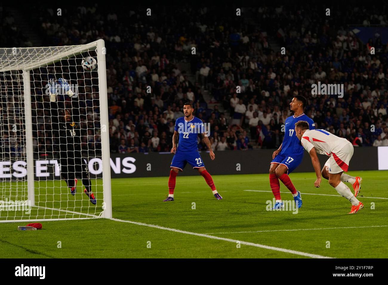 Parigi, France. 06 septembre 2024. Occasion Mateo Retegui (Italie) lors du match de football de l'UEFA Nations League 24-25 entre la France et l'Italie (groupe B) au Parc des Princes, Paris, France - 6 septembre 2024. Sport - Soccer . (Photo de Fabio Ferrari/LaPresse) crédit : LaPresse/Alamy Live News Banque D'Images