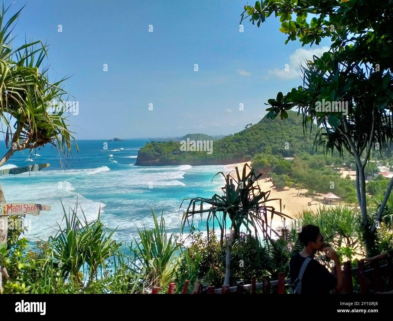 vue sur le paysage de la plage dans la journée Banque D'Images