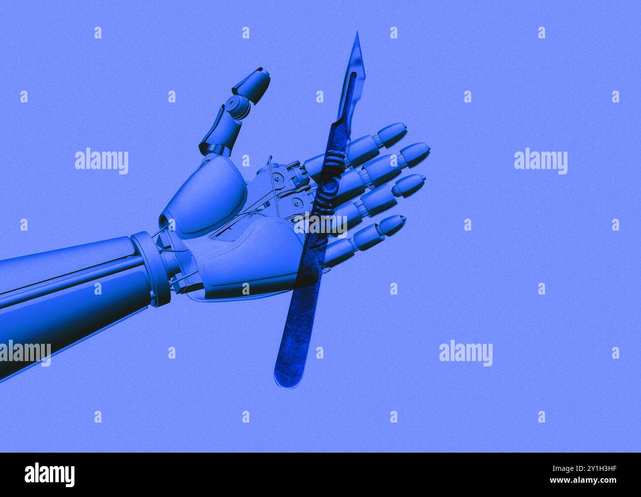 Robot médical, illustration conceptuelle. Banque D'Images