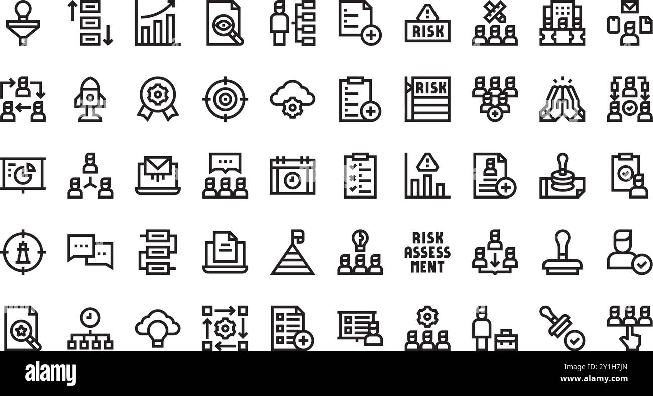 Icônes de gestion de projet Collection d'icônes vectorielles de haute qualité avec contour modifiable. Idéal pour les projets professionnels et créatifs. Illustration de Vecteur