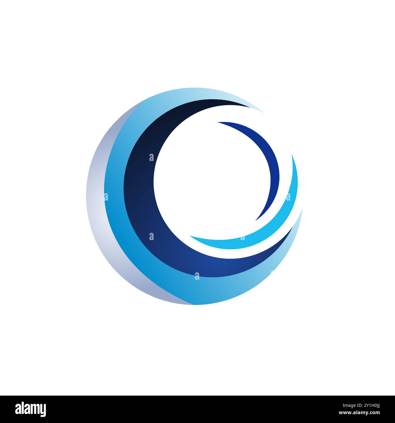 logo d'éléments de cercle, illustration de conception vectorielle d'icône de symbole de sphère bleue Illustration de Vecteur