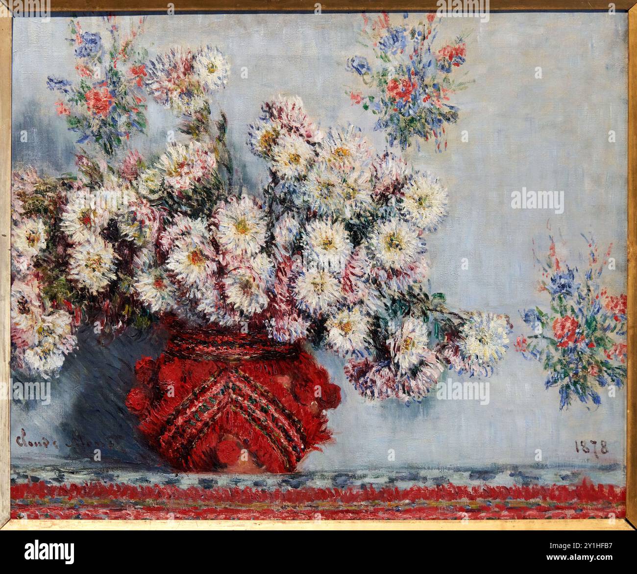 Pierre Auguste Renoir (Limoges 1841 - Cagnes-sur-mer 1919), Chrysanthèmes, Chrysanthèmes, 1878, Musée d'Orsay, Paris, France. Banque D'Images