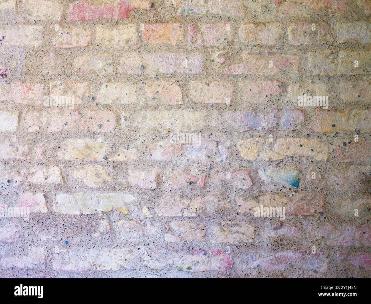Texture de fond de mur de brique pâle. Banque D'Images