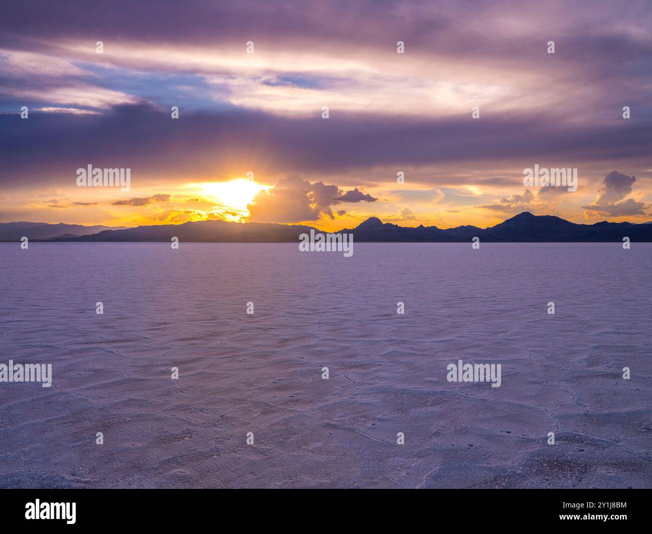 BonnevilleSalt Flats, Utah États-Unis Banque D'Images