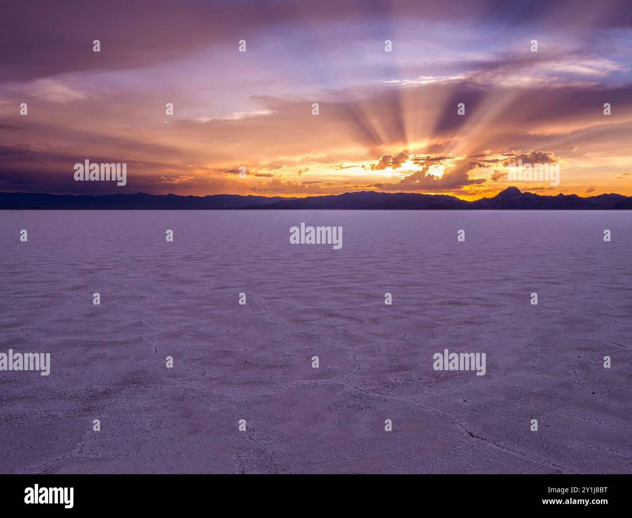BonnevilleSalt Flats, Utah États-Unis Banque D'Images