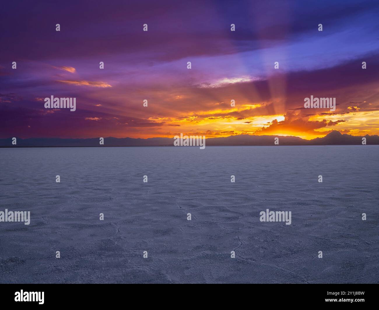 BonnevilleSalt Flats, Utah États-Unis Banque D'Images