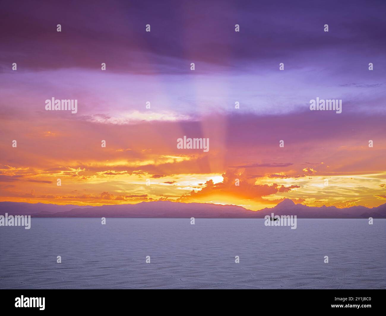BonnevilleSalt Flats, Utah États-Unis Banque D'Images