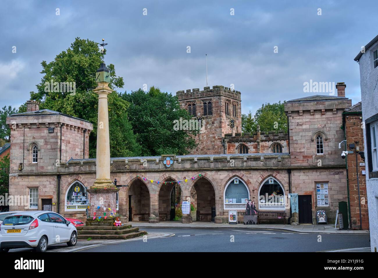 Cloîtres, à l'extrémité basse de Boroughgate, Appleby-in-Westmorland, Cumbria Banque D'Images