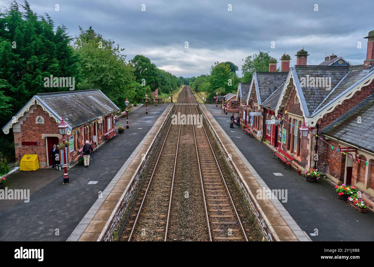 Appleby Station sur le Settle to Carlisle Railway Line, Appleby-in-Westmorland, Cumbria Banque D'Images