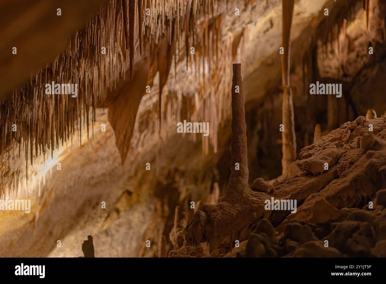 Vue de cuevas del drach sur Majorque Banque D'Images