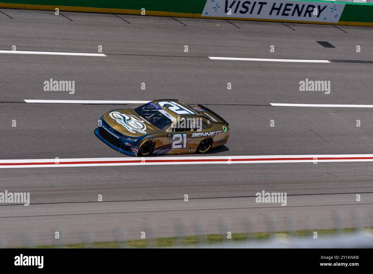 Hampton, Géorgie, États-Unis. 7 septembre 2024. AUSTIN HILL (21) traverse le deuxième tour sur son tour de qualification pour le Focused Health 250 au Atlanta Motor Speedway à Hampton, GA. (Crédit image : © Walter G. Arce Sr./ASP via ZUMA Press Wire) USAGE ÉDITORIAL SEULEMENT! Non destiné à UN USAGE commercial ! Crédit : ZUMA Press, Inc/Alamy Live News Banque D'Images