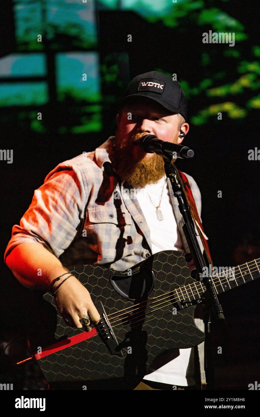 Edmonton, Canada. 06 septembre 2024. Tyler Braden se produit au Cook County Saloon à Edmonton. (Photo de Ron Palmer/SOPA images/SIPA USA) crédit : SIPA USA/Alamy Live News Banque D'Images