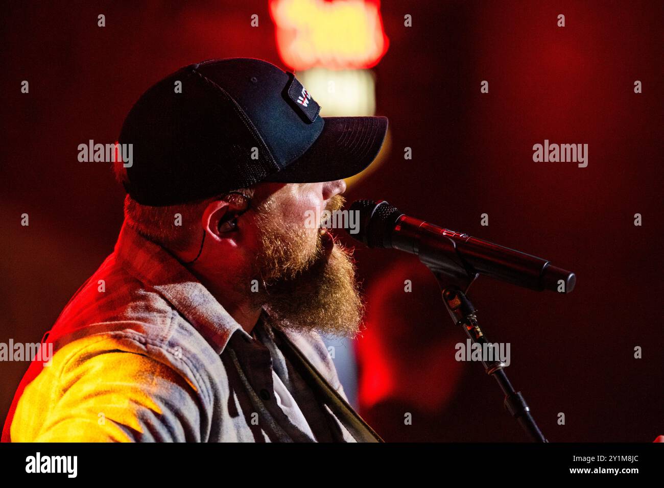 Edmonton, Canada. 06 septembre 2024. Tyler Braden se produit au Cook County Saloon à Edmonton. (Photo de Ron Palmer/SOPA images/SIPA USA) crédit : SIPA USA/Alamy Live News Banque D'Images